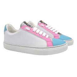 Handmade Sneakers PS Silvia Pink and light blue