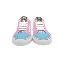 Handmade Sneakers PS Silvia Pink and light blue