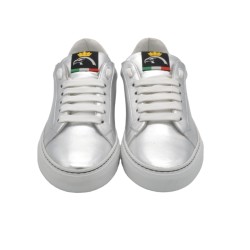 Handcrafted Sneakers PS Silvia Silver
