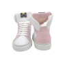 Handmade high Sneakers PS Greta White and Pink
