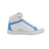 Handmade High Sneakers PS Greta White and Light Blue