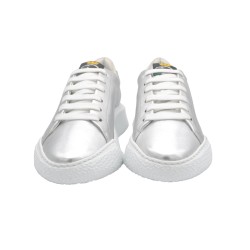 Handmade High Sneakers PS Caterina Silver