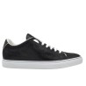 Men's handmade sneakers in black chamois