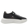 Men's black leather high PS sneakers