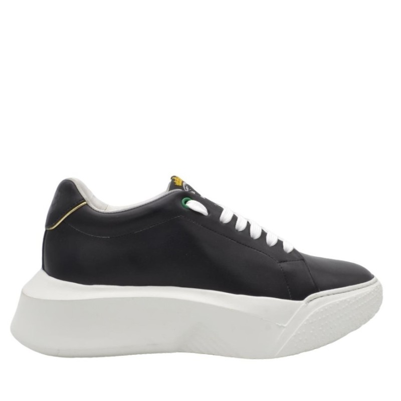 Men's black leather high PS sneakers