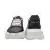 Men's black leather high PS sneakers