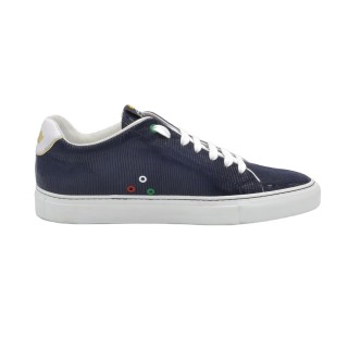 Granatowe Sneakers PS z efektem jaszczurki Granatowe Sneakers PS z efektem jaszczurki