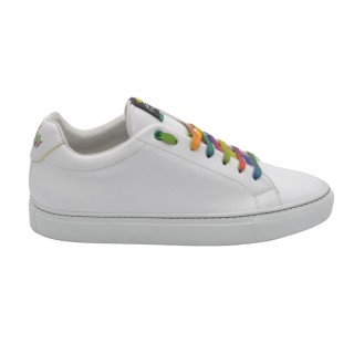 Sneakers PS Fatte a mano in pelle Bianca