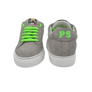 Handmade Men's PS Sneakers in gray suede leather Handmade Men's PS Sneakers in gray suede leather