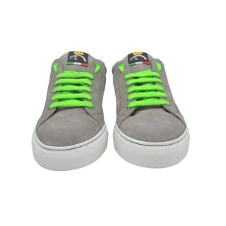 Handmade Men's PS Sneakers in gray suede leather Handmade Men's PS Sneakers in gray suede leather