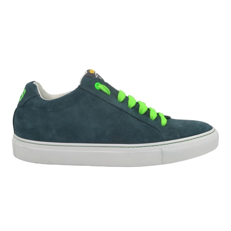 Męskie zamszowe sneakersy PS Zielony Męskie zamszowe sneakersy PS Zielony