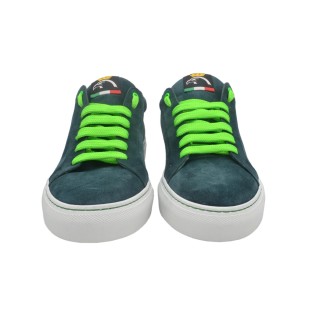 Męskie zamszowe sneakersy PS Zielony Męskie zamszowe sneakersy PS Zielony
