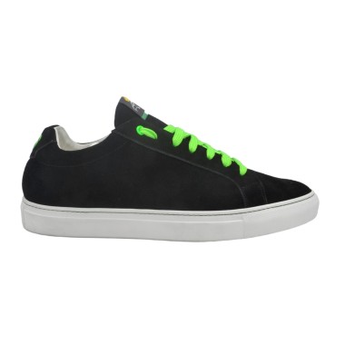 Męskie czarne zamszowe Sneakersy PS