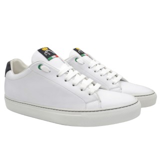 białe skórzane męskie Sneakersy PS