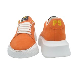 Handmade High Sneakers PS Danzica Orange Handmade High Sneakers PS Danzica Orange