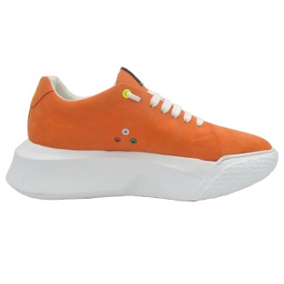 Handmade High Sneakers PS Danzica Orange Handmade High Sneakers PS Danzica Orange