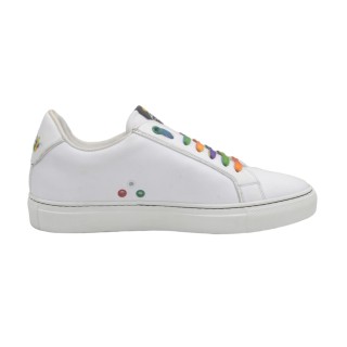 Women's PS white leather handcrafted sneakers Women's PS white leather handcrafted sneakers