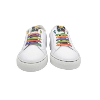 Women's PS white leather handcrafted sneakers Women's PS white leather handcrafted sneakers
