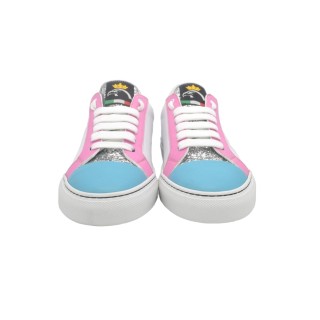 Handmade Sneakers PS Silvia Pink and light blue Handmade Sneakers PS Silvia Pink and light blue