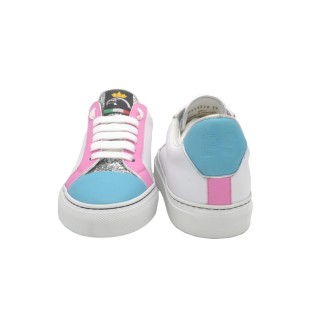 Handmade Sneakers PS Silvia Pink and light blue Handmade Sneakers PS Silvia Pink and light blue