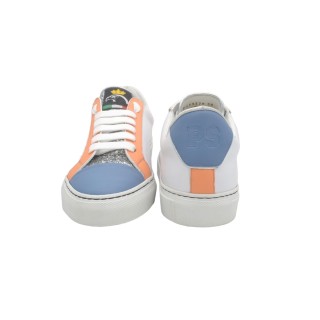 Sneakersy PS Silvia Łososiowe i niebieskie Sneakersy PS Silvia Łososiowe i niebieskie