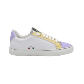 Sneakers Artigianali PS Silvia Giallo e Viola Sneakers Artigianali PS Silvia Giallo e Viola
