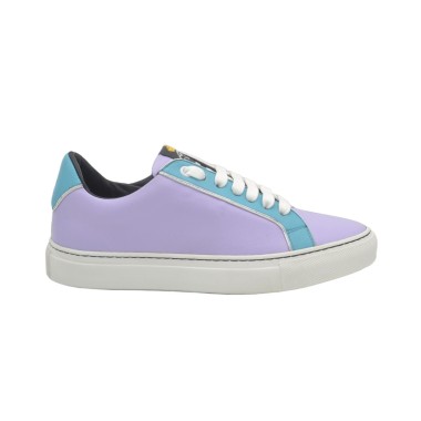 Sneakers Artigianali PS Silvia Viola e celeste