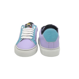 Sneakers Artigianali PS Silvia Viola e celeste Sneakers Artigianali PS Silvia Viola e celeste