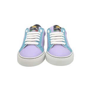 Sneakers Artigianali PS Silvia Viola e celeste Sneakers Artigianali PS Silvia Viola e celeste