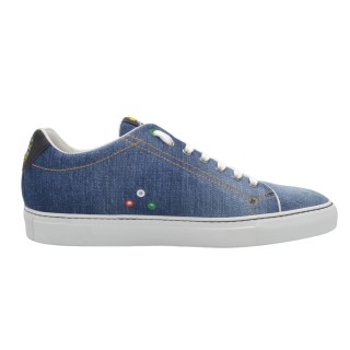 Sneakers PS da uomo Fatte a mano In Denim Sneakers PS da uomo Fatte a mano In Denim
