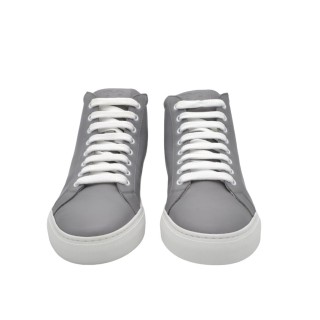 Sneakers alte PS Artigianali in pelle Grigia Sneakers alte PS Artigianali in pelle Grigia