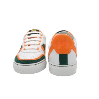 Damskie sneakersy PS wykonane ręcznie ze skóry i giemze Damskie sneakersy PS wykonane ręcznie ze skóry i giemze