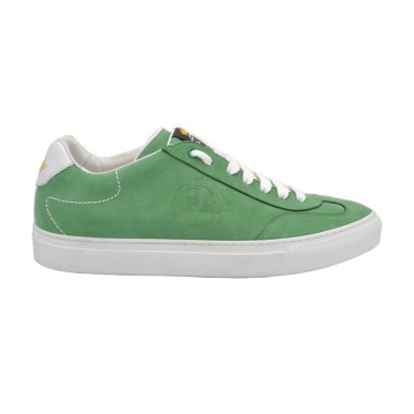 Sneakersy PS z zielonego nubuku