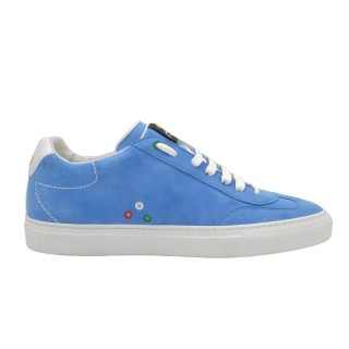 Sneakers PS da uomo Artigianali In Camoscio Azzurro Sneakers PS da uomo Artigianali In Camoscio Azzurro