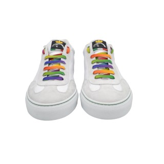 Sneakers PS da uomo Artigianali in Pelle Bianca Sneakers PS da uomo Artigianali in Pelle Bianca