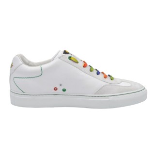 Sneakers PS da uomo Artigianali in Pelle Bianca Sneakers PS da uomo Artigianali in Pelle Bianca
