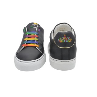 Handcrafted Black Leather Sneakers Handcrafted Black Leather Sneakers