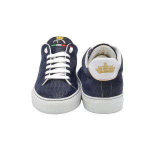 Handmade Blue Viper Effect chamois Sneakers PS Handmade Blue Viper Effect chamois Sneakers PS